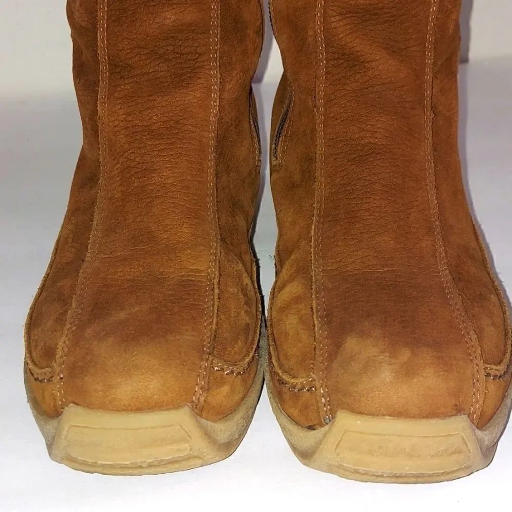 Pajar Suede Pink Shearling Snow Gripping Winter Boots Sz 7